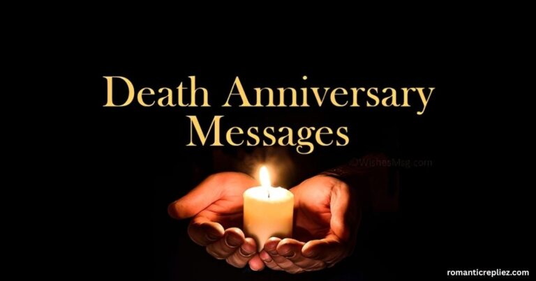 Hands holding a lit candle for a death anniversary remembrance message.